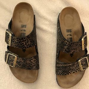 Arizona snakeskin-effect sandals